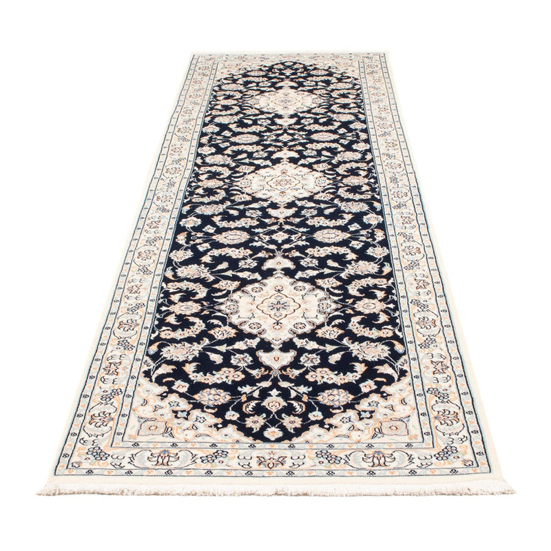 Nain - 6La Teppich 80x295cm - Perserteppich - dunkelblau