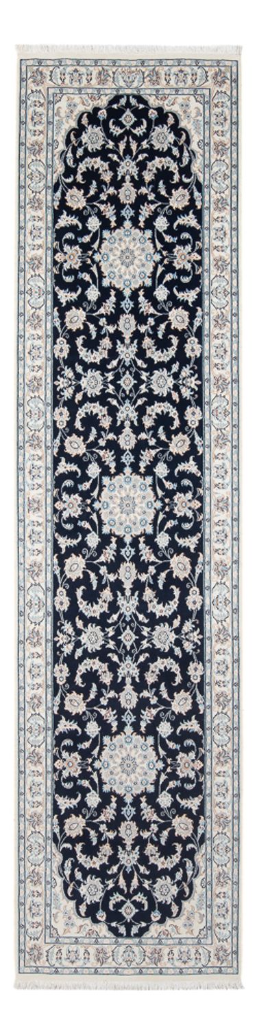 Nain - 6La Teppich 82x305cm - Perserteppich - dunkelblau