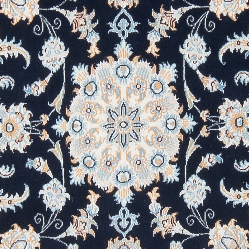 Nain - 6La Teppich 83x302cm - Perserteppich - dunkelblau