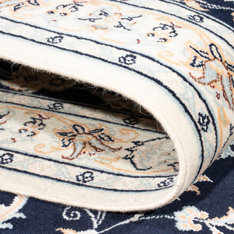 Nain - 6La Teppich 83x302cm - Perserteppich - dunkelblau
