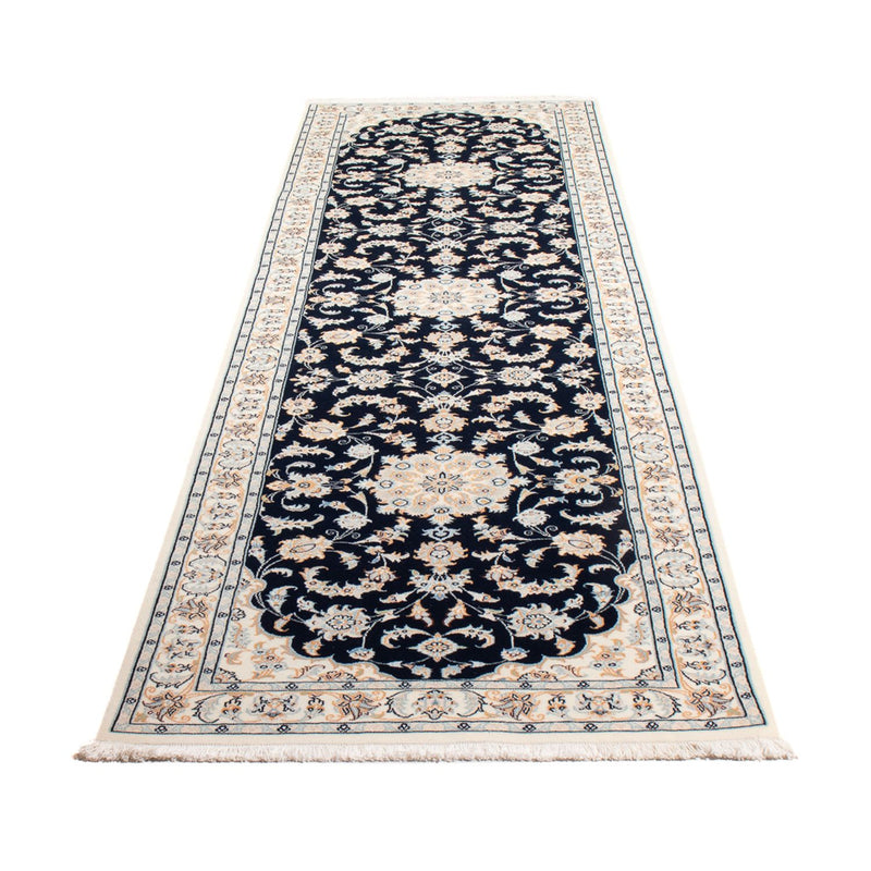 Nain - 6La Teppich 83x302cm - Perserteppich - dunkelblau