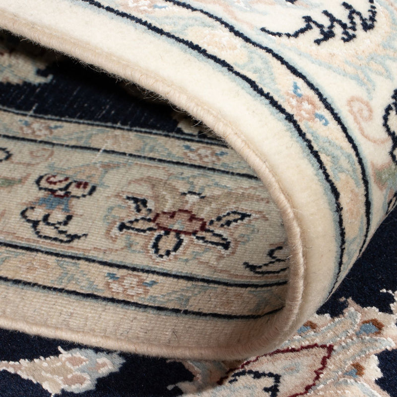 Nain - 6La Teppich 81x293cm - Perserteppich - dunkelblau