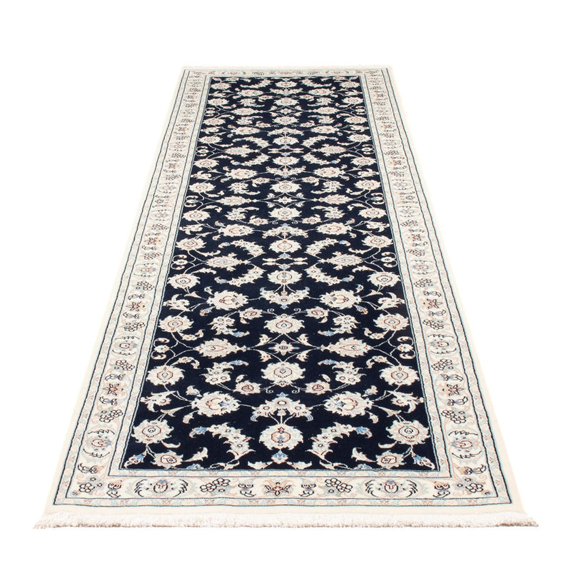 Nain - 6La Teppich 81x293cm - Perserteppich - dunkelblau