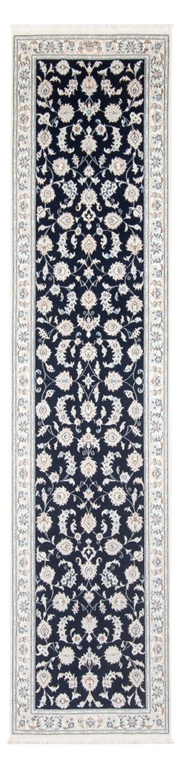 Nain - 6La Teppich 85x339cm - Perserteppich - dunkelblau