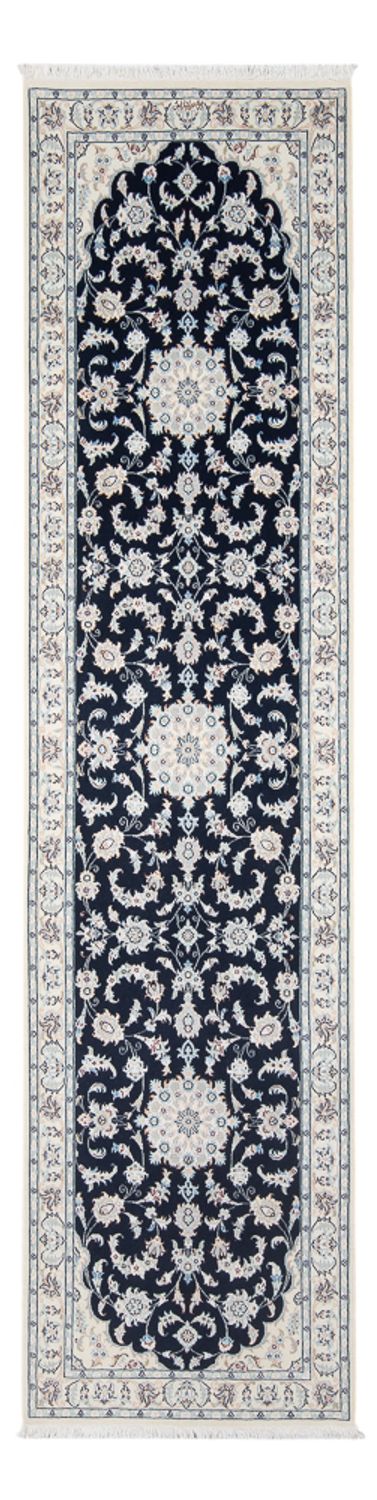 Nain - 6La Teppich 81x296cm - Perserteppich - dunkelblau