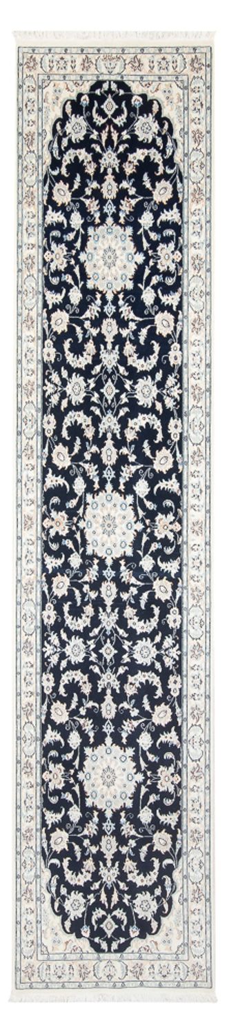 Nain - 6La Teppich 80x322cm - Perserteppich - dunkelblau