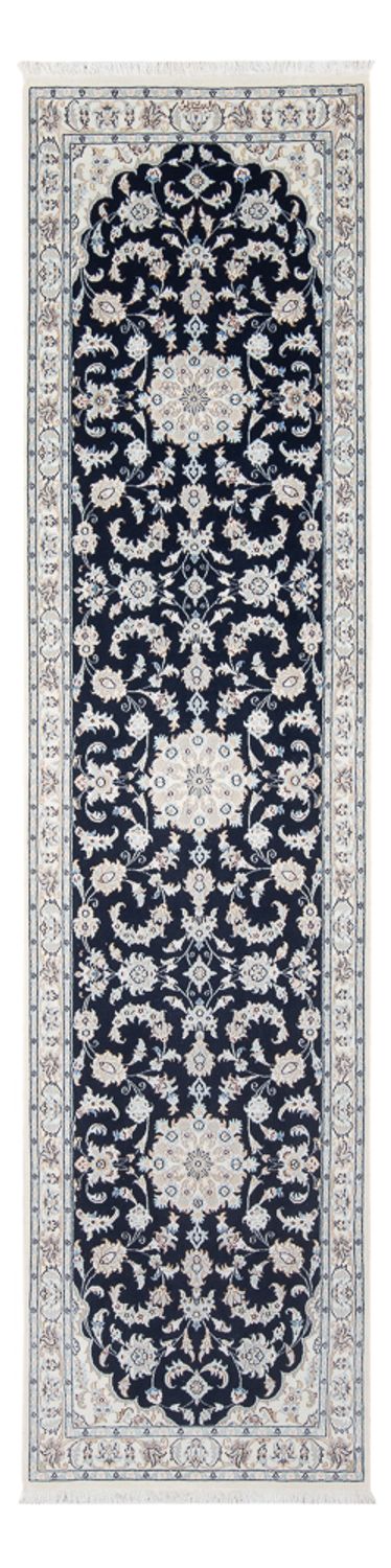 Nain - 6La Teppich 83x301cm - Perserteppich - dunkelblau