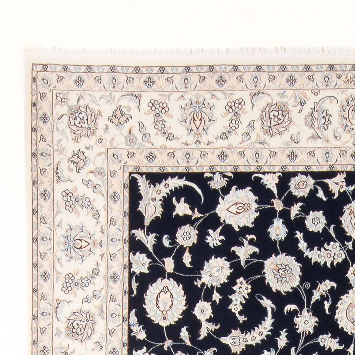 Nain - 6La Teppich 200x297cm - Perserteppich - dunkelblau