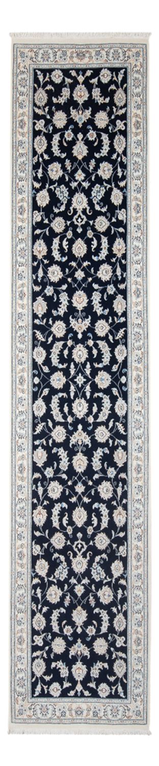 Nain - 6La Teppich 82x352cm - Perserteppich - dunkelblau