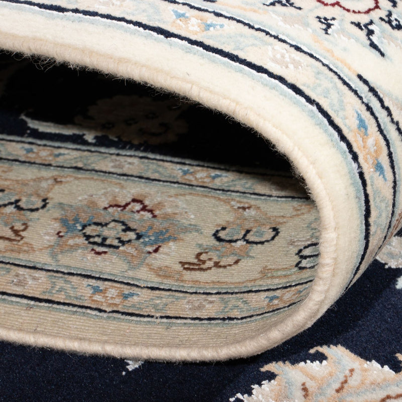 Nain - 6La Teppich 82x352cm - Perserteppich - dunkelblau
