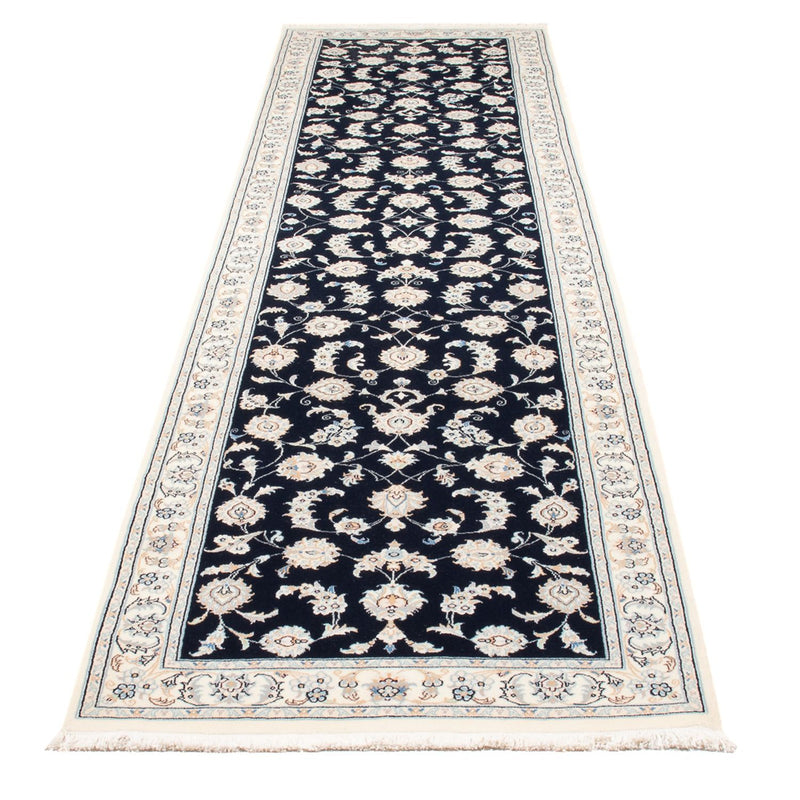 Nain - 6La Teppich 82x352cm - Perserteppich - dunkelblau