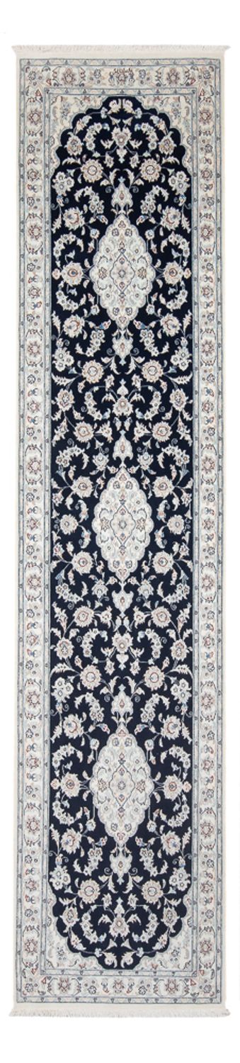 Nain - 6La Teppich 86x339cm - Perserteppich - dunkelblau