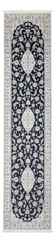 Nain - 6La Teppich 86x339cm - Perserteppich - dunkelblau