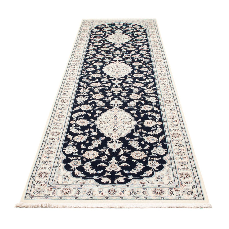 Nain - 6La Teppich 86x339cm - Perserteppich - dunkelblau
