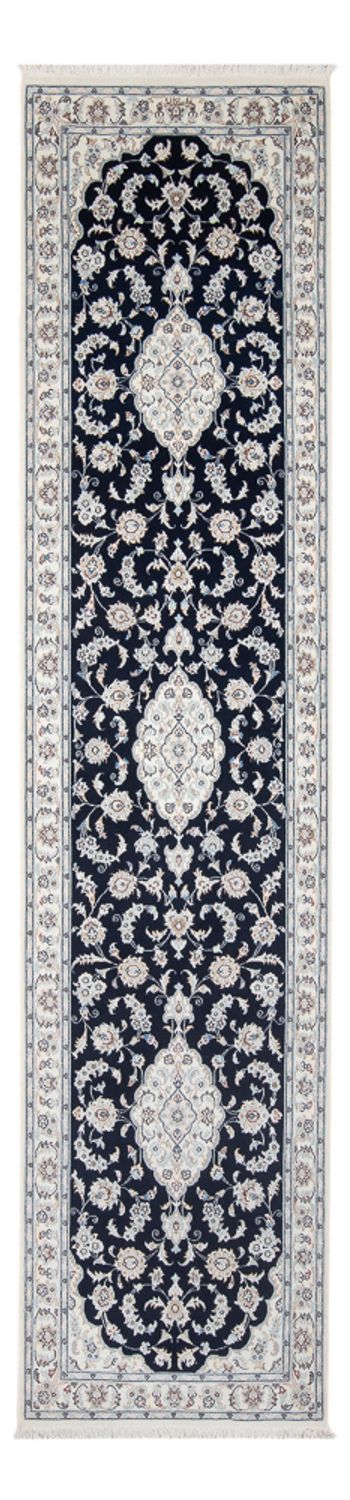 Nain - 6La Teppich 85x340cm - Perserteppich - dunkelblau