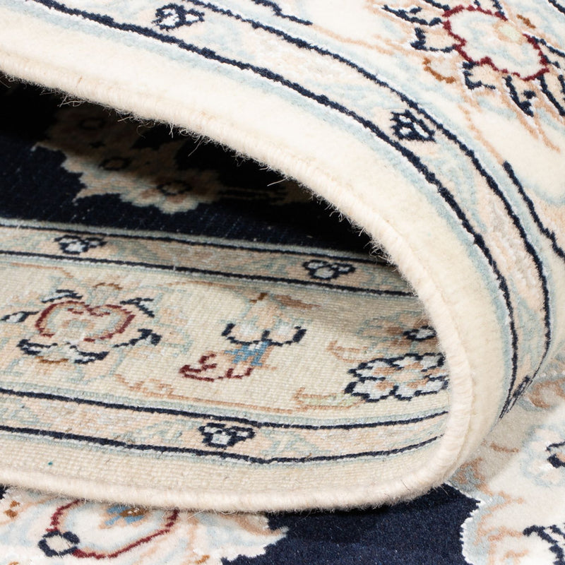 Nain - 6La Teppich 85x340cm - Perserteppich - dunkelblau