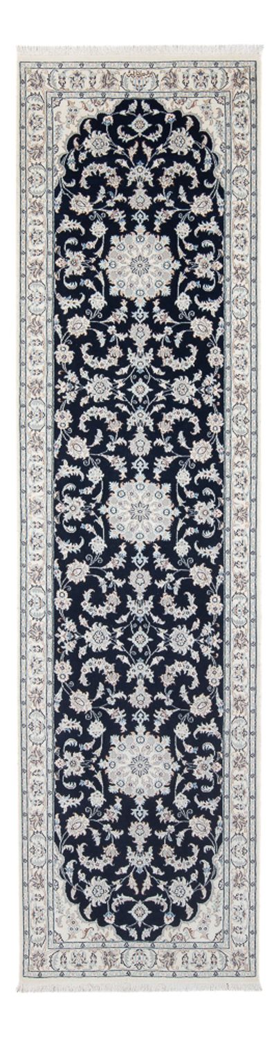 Nain - 6La Teppich 82x297cm - Perserteppich - dunkelblau