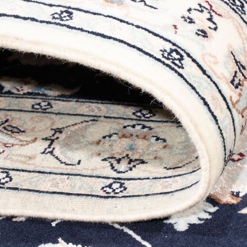 Nain - 6La Teppich 82x297cm - Perserteppich - dunkelblau