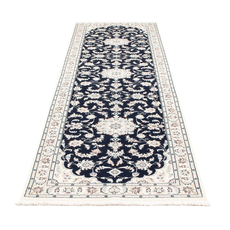 Nain - 6La Teppich 82x297cm - Perserteppich - dunkelblau