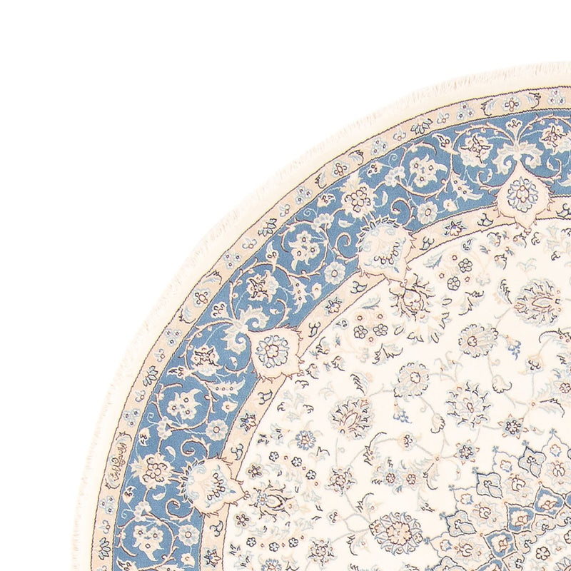 Perserteppich - Nain rund  - 196 x 197 cm - creme