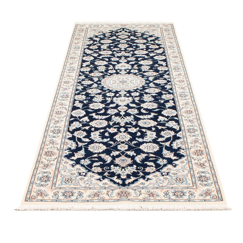 Nain - 6La Teppich 80x246cm - Perserteppich - dunkelblau