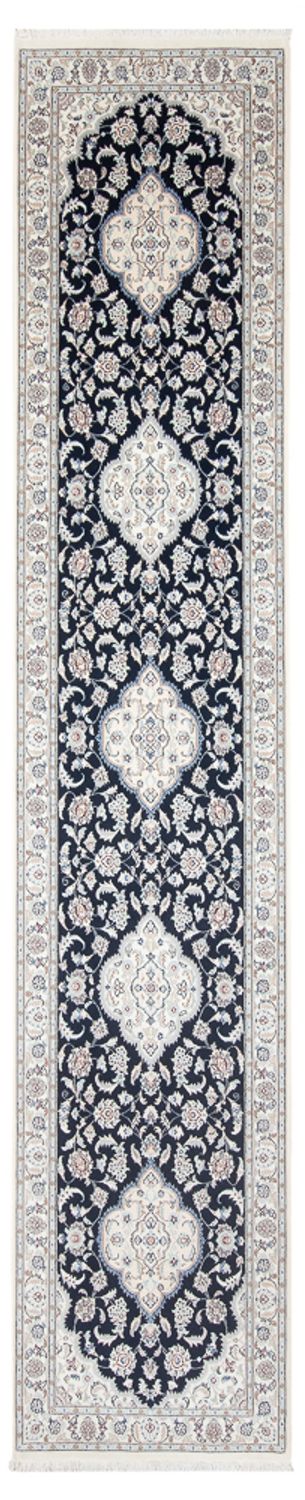 Nain - 6La Teppich 87x392cm - Perserteppich - dunkelblau