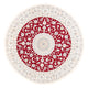 Nain Teppich 200x200cm - Perserteppich - rot