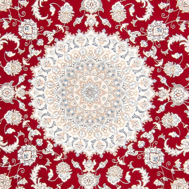 Nain Teppich 200x200cm - Perserteppich - rot