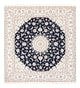 Perserteppich - Nain quadratisch  - 200 x 210 cm - dunkelblau