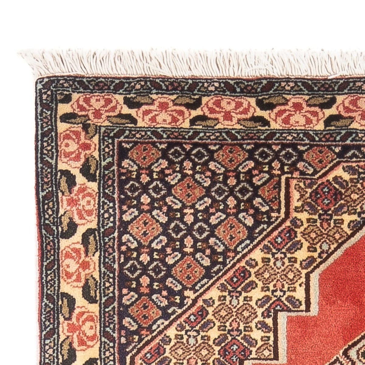 Senneh Teppich 75x110cm - Perserteppich - rot