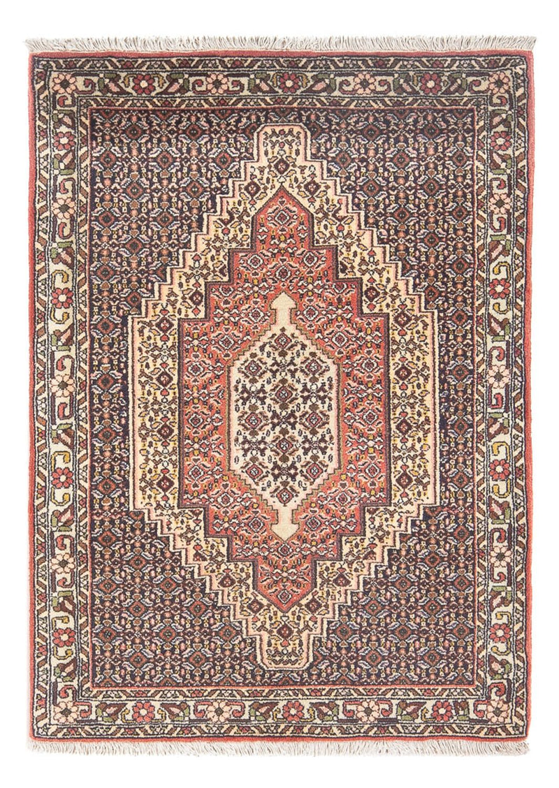 Senneh Teppich 76x112cm - Perserteppich - hellrot