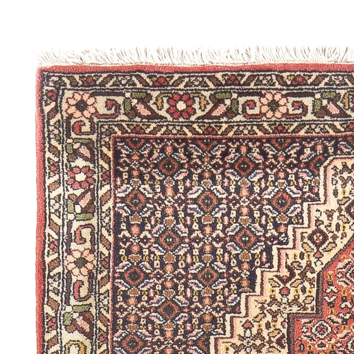 Senneh Teppich 76x112cm - Perserteppich - hellrot