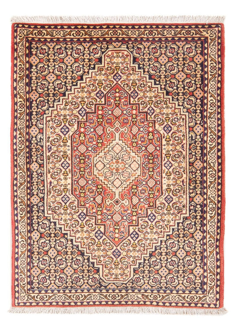 Senneh Teppich 76x108cm - Perserteppich - hellrot