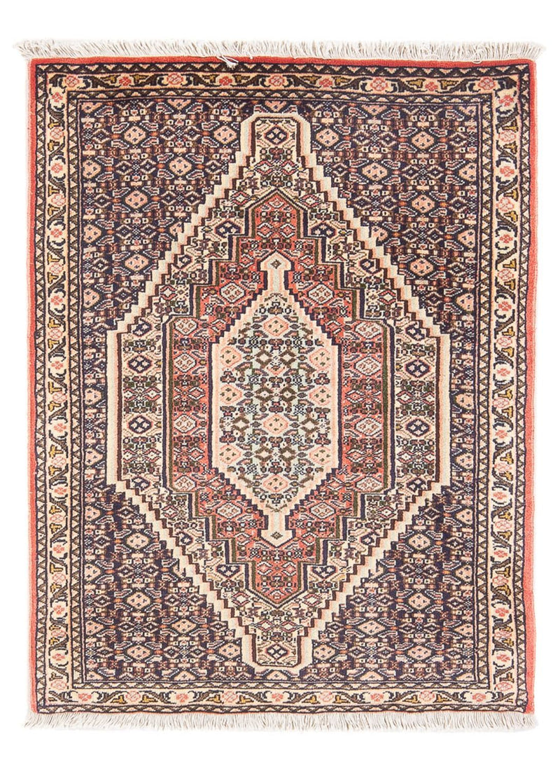 Senneh Teppich 73x108cm - Perserteppich - dunkelblau