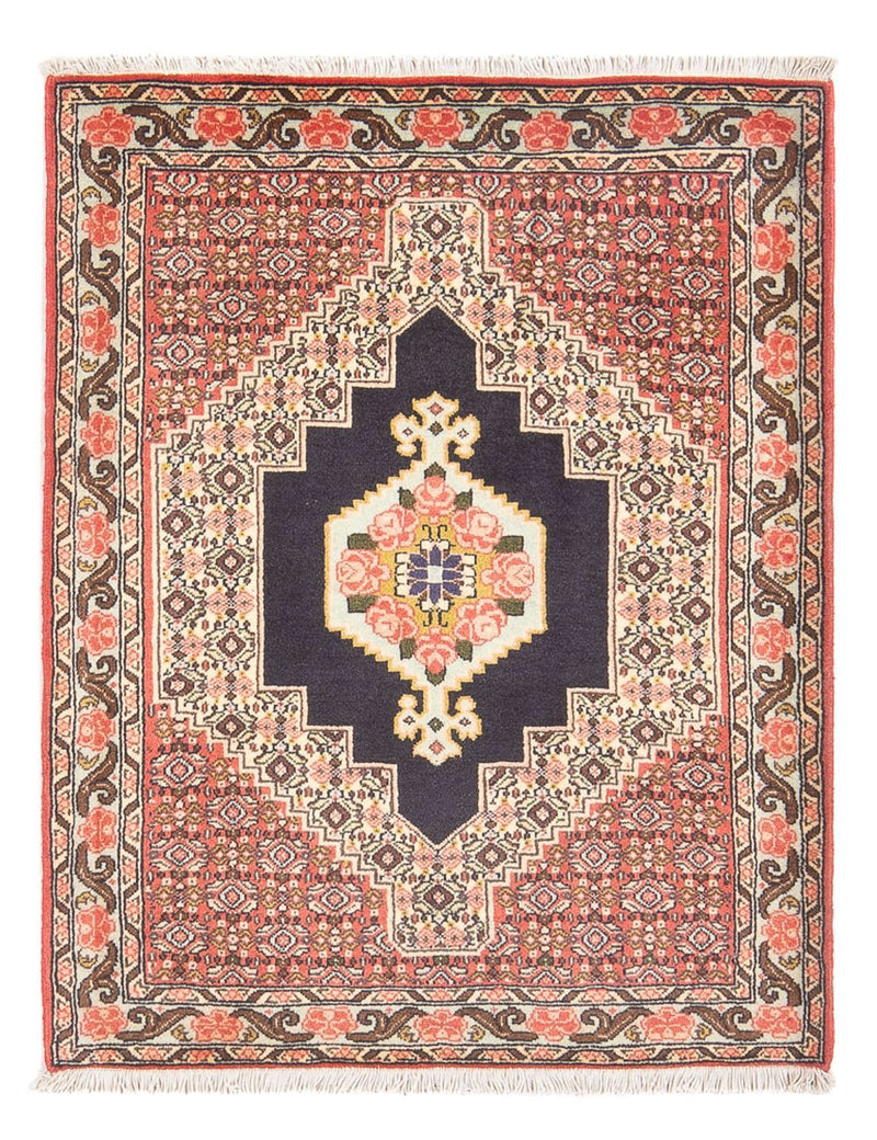 Senneh Teppich 78x105cm - Perserteppich - dunkelblau