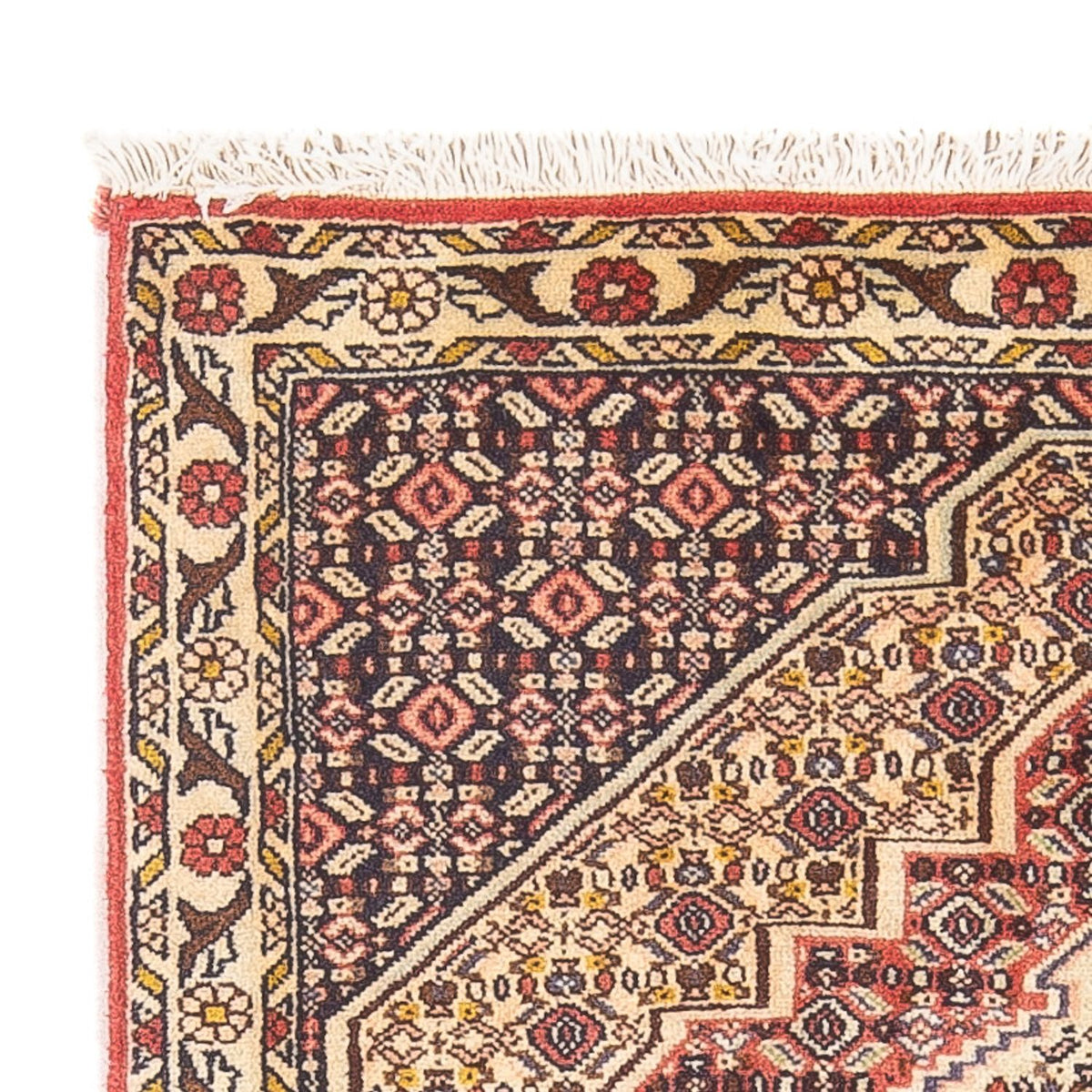 Senneh Teppich 74x100cm - Perserteppich - dunkelblau