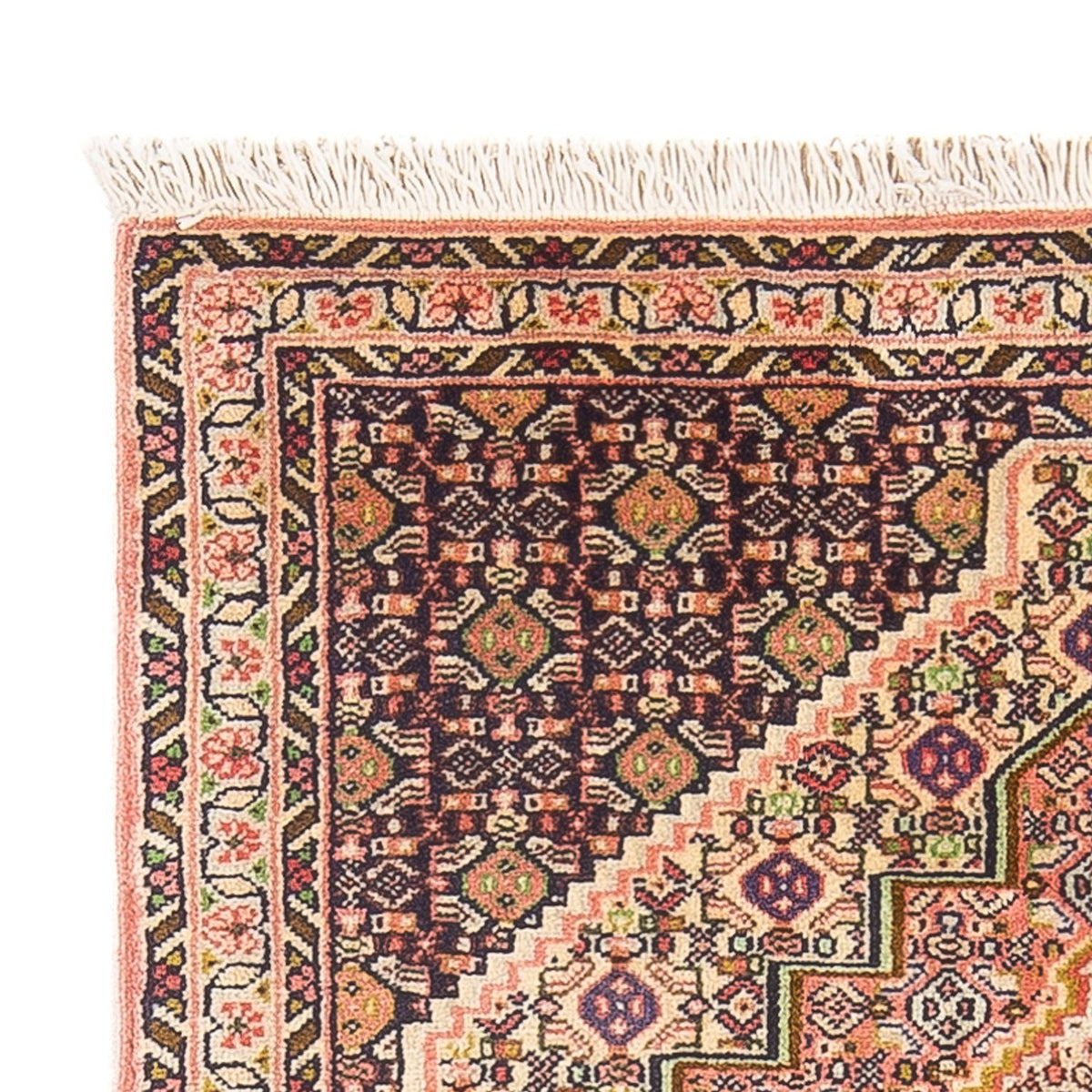 Senneh Teppich 75x98cm - Perserteppich - dunkelblau