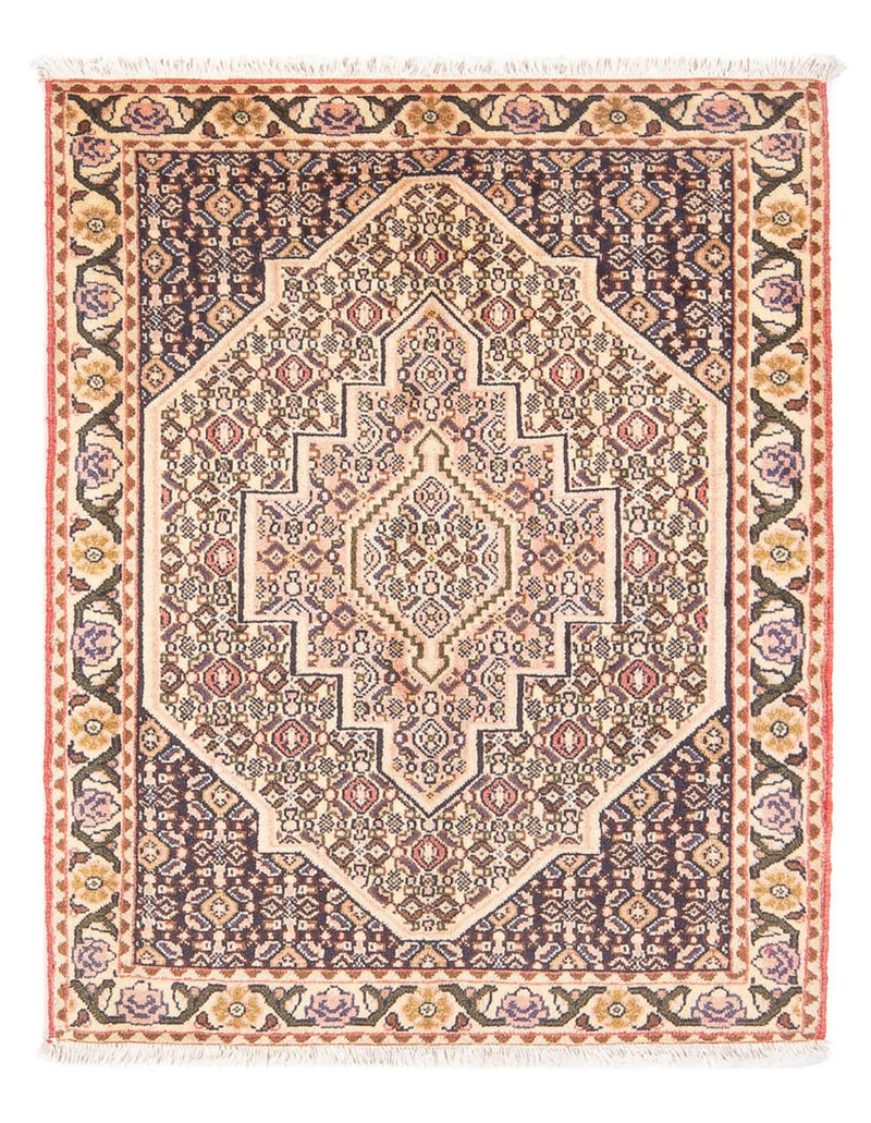 Senneh Teppich 75x102cm - Perserteppich - dunkelblau