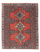 Senneh Teppich 73x98cm - Perserteppich - rot