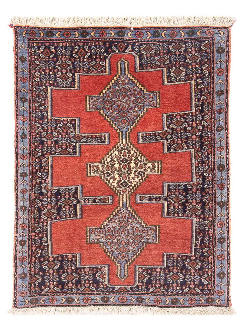 Senneh Teppich 72x100cm - Perserteppich - rot