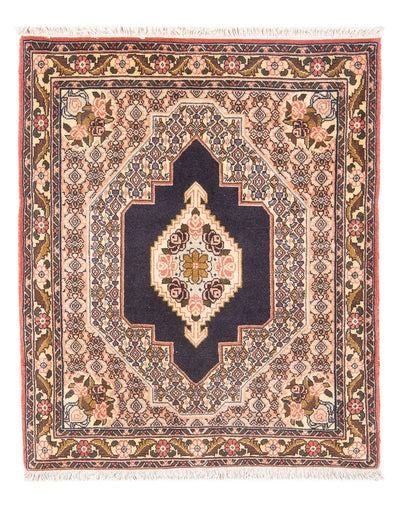 Senneh Teppich 75x100cm - Perserteppich - dunkelblau