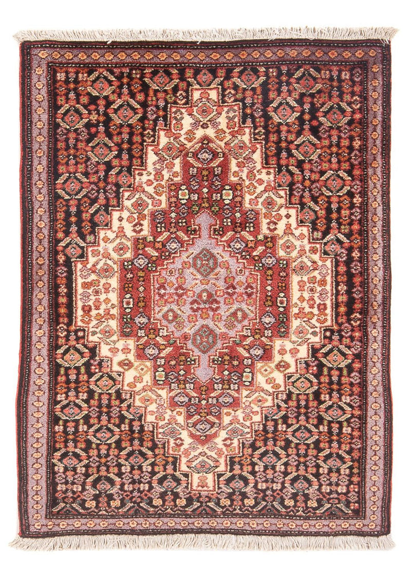 Senneh Teppich 70x105cm - Perserteppich - dunkelblau