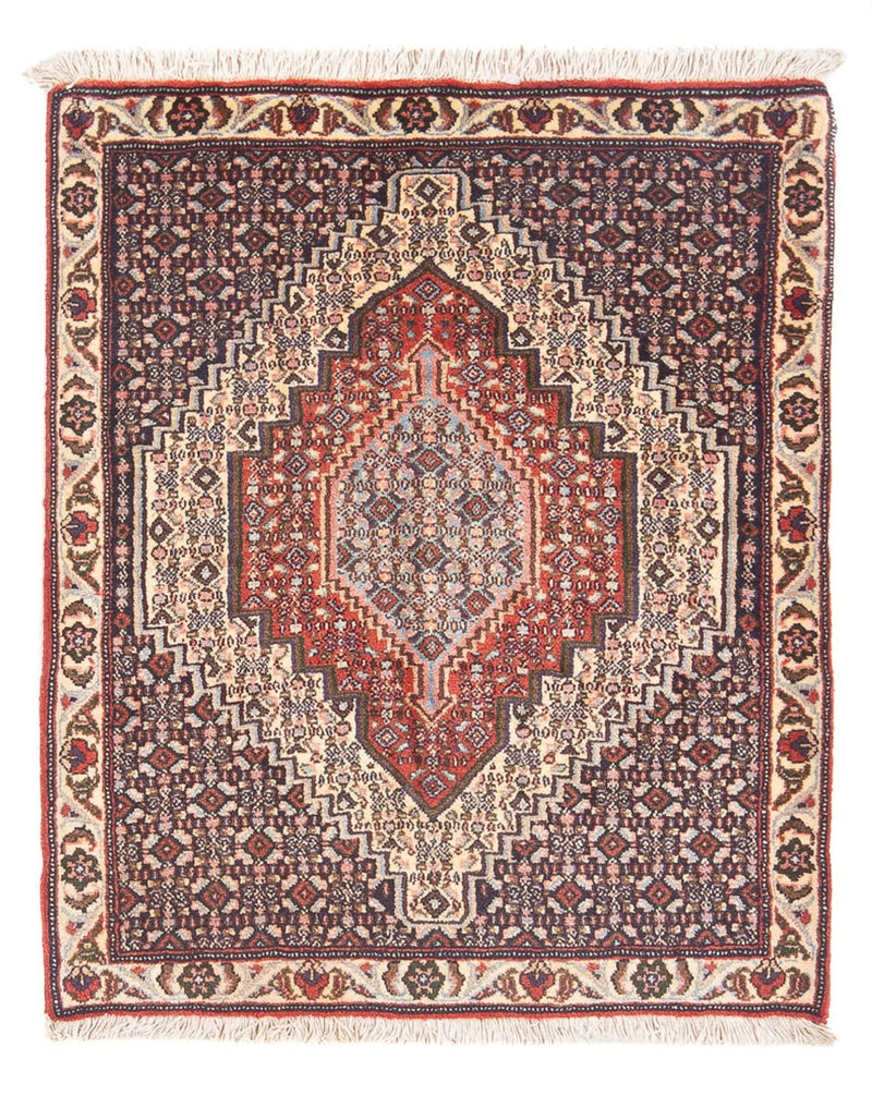 Senneh Teppich 76x98cm - Perserteppich - dunkelblau