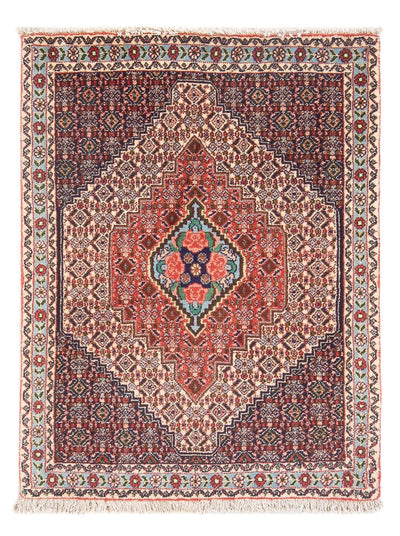 Senneh Teppich 75x105cm - Perserteppich - dunkelblau