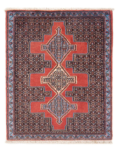 Senneh Teppich 75x103cm - Perserteppich - dunkelblau