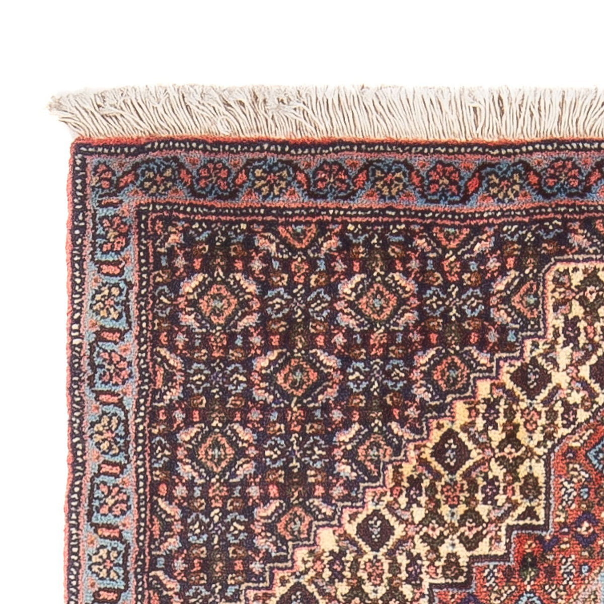 Senneh Teppich 72x105cm - Perserteppich - dunkelblau