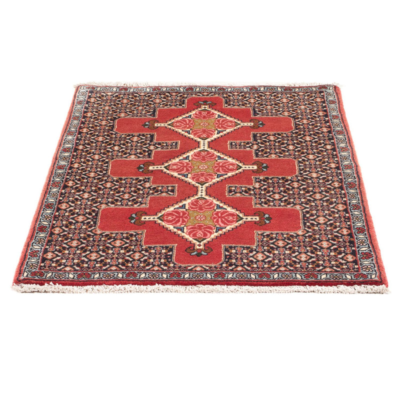 Senneh Teppich 75x102cm - Perserteppich - rot