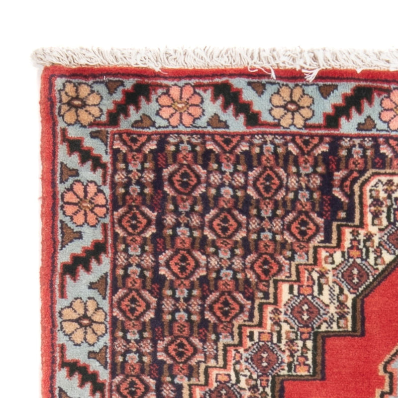 Senneh Teppich 75x102cm - Perserteppich - rot
