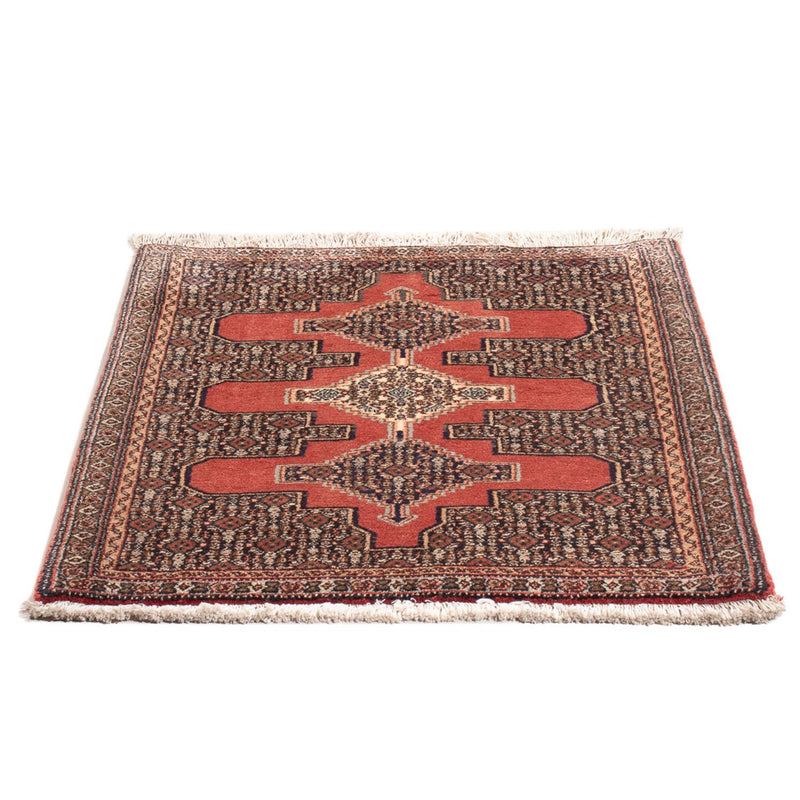 Senneh Teppich 80x96cm - Perserteppich - rot