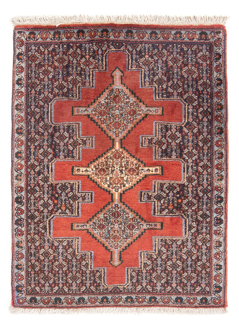 Senneh Teppich 72x98cm - Perserteppich - rot